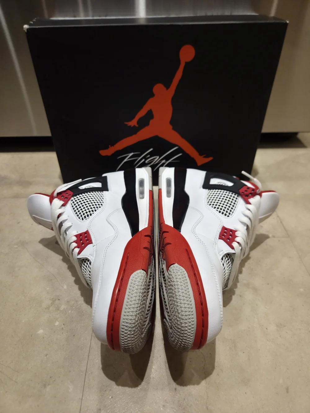 Nike Air Jordan 4 Men's Retro OG Shoes Fire Red, Size 12, 2020